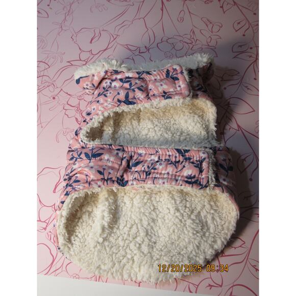 Reversible xs pink flower print jacket - Picture 2 of 6